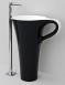 Artceram Cup umywalka wolnostojąca filiżanka 70x50 cm bało czarna livingtec OSL0040150