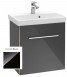 Villeroy&Boch Avento szafka pod umywalkę 55cm drzwi lewe Crystal Black czarny połysk A88800B3