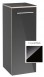 Villeroy&Boch Avento szafka boczna 89cm drzwi lewe Crystal Black czarny połysk A89500B3