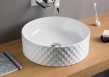 Artceram Rombo umywalka stawiana na blat 45x45 cm biały OSL009