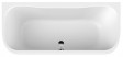 Sanplast Luxo WSPkpl/LUXO wanna owalna przyściennna z obudową 180x80 biały 610370028001000