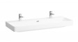Laufen Pro-S umywalka podwójna 120cm z 2 otworami biały H8149650001071