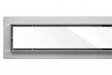 Fala White Glass WET&DRY 70 odpływ liniowy niski 52mm z rusztem białe szkło 70cm 75382