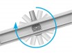 Fala Rotary 50 odpływ liniowy niski 56mm ruszt pełny lub do zabudowy z obrotowym syfonem 50cm 75345