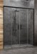 Radaway Idea Black DWD drzwi wnękowe 160 cm czarny przeźroczyste Easy Clean 387126-54-01