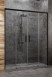 Radaway Idea Black DWD drzwi wnękowe 140 cm czarny przeźroczyste Easy Clean 387124-54-01