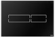 Tece Lux Mini przycisk spłukujący elektroniczny podświetlany do stelaża WC szkło czarne 9240961