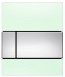Tece Square przycisk spłukujący do pisuaru szkło zielone przycisk chrom połysk 9242805