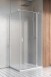 Radaway Nes KDJ II kabina kwadratowa 80x80 drzwi otwierane PRAWE 80 i ścianka 80 chrom przeźroczyste Easy Clean 10032080-01-01R+10039080-01-01