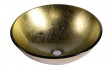 Sapho Beauty Shay umywalka okrągła 42x42 cm nablatowa/ stawiana na blat złota 2501-22