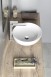 Sapho RONDANE Umywalka okrągła nablatowa/stawiana na blat ceramiczna 40x40 cm biały AR435