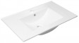 Sapho Slim umywalka prostokątna 75x46 cm wpuszczana w blat ceramika biały 1601-75