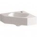 Geberit iCon umywalka kompaktowa narożna z otworem na baterię bez przelewu 46x33 cm ceramika biały 124729000