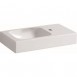 Geberit iCon umywalka kompaktowa z powierzchnią odkładczą z otworem na baterię po prawej stronie bez przelewu 53x31 cm ceramika biały 124053000