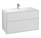 Villeroy&Boch Finion szafka pod umywalkę 100cm z oświetleniem ściennym Glossy White Lacquer biały G02000GF