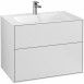 Villeroy&Boch Finion szafka pod umywalkę 80 cm z oświetleniem ściennym White Matt Lacquer biały G01000MT