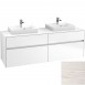 Villeroy&Boch Collaro szafka pod umywalkę wisząca do dwóch umywalek 50 cm 160x54x50 cm White Wood C02100E8
