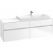 Villeroy&Boch Collaro szafka pod umywalkę wisząca umywalka z prawej strony 160x54x50 cm White Matt C03000MS