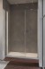 Radaway Nes 8 DWS I drzwi wnękowe wahadłowe z polem stałym LEWE 120 cm chrom przeźroczyste Easy Clean 10078110-01-01L + 10078112-01-01