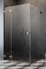 Radaway Essenza Pro Gold KDJ kabina prostokątna 110x75 drzwi otwierane lewe 110 i ścianka 75 złoty przeźroczyste Easy Clean 10097110-09-01L  + 10098075-01-01