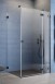 Radaway Essenza Pro Black KDJ kabina kwadratowa 110x110 drzwi otwierane prawe 110 i ścianka 110 czarny przeźroczyste Easy Clean 10097110-54-01R + 10098110-01-01