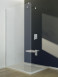 BESCO Aveo kabina prysznicowa ścianka walk-in 90 cm przeźroczyste chrom AV-90-195-C