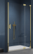 Sanswiss Cadura Gold Line CA13 drzwi wahadłowe jednoczęściowe z elementem stałym prawe 100 cm do wnęki lub ścianki złoty przeźroczyste CA13D1001207