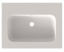 Riho Livit Velvet Top umywalka prostokątna 60,5x46 cm z otworem na baterię biały mat F70040D