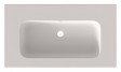 Riho Livit Velvet Slim umywalka prostokątna 80,5x46 cm z otworem na baterię biały mat F70026D