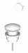 Riho Livit Glaze Top korek umywalkowy click-clack biały ceramiczny połysk F93024