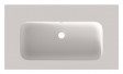Riho Livit Velvet Top umywalka prostokątna 80,5x46 cm bez otworu na baterię biały mat F70041