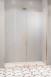 Radaway Furo Gold DWD drzwi wnękowe dwuczęściowe przesuwne 140 cm złoty przeźroczyste Easy Clean 10108388-09-01 + 10111342-01-01