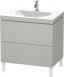 Duravit L-Cube szafka łazienkowa z umywalką 80x54 cm 2 szuflady beton mat LC6910O0707