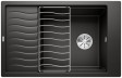 Blanco Elon XL 6 S zlewozmywak granitowy 1 komora z ociekaczem i kratką wpuszczany w blat kolor czarny 525883