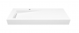 Cristalstone Linea Ideal umywalka 120x45 cm lewa z odpływem liniowym biały satynowy mat U1200-MBLOLB