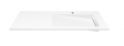 Cristalstone Linea Ideal umywalka meblowa 120x45 cm prawa z odpływem liniowym biały satynowy mat U1200-MBPOLB/CR