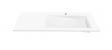 Cristalstone Linea Ideal umywalka meblowa 110x45 cm prawa z odpływem liniowym biały satynowy mat U1100-MBPOLB/CR