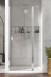 Radaway Nes 8 DWJ II drzwi wnękowe wahadłowe prawe 90 cm chrom przeźroczyste Easy Clean 10083090-01-01R