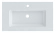 Riho Spring Dew umywalka z marmuru syntetycznego 80x46 cm biały mat F70095