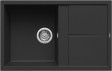 Elleci Unico 300 zlewozmywak 1 komora z ociekaczem wpuszczana w blat K86 czarny KeratekPlus LKU30086