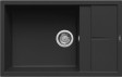 Elleci Unico 310 zlewozmywak 1 komora z ociekaczem wpuszczana w blat K86 czarny KeratekPlus LKU31086