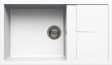 Elleci Unico 410 zlewozmywak 1 komora z ociekaczem wpuszczana w blat K96 białyKeratekPlus LKU41096