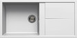 Elleci Unico 480 zlewozmywak 1 komora z ociekaczem wpuszczana w blat G68 biały Granitek LGU48068