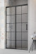Radaway Idea Black DWJ Factory drzwi wnękowe przesuwne 100 cm lewe czarny krata Easy Clean 387014-54-55L