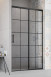 Radaway Idea Black DWJ Factory drzwi wnękowe przesuwne 120 cm prawe czarny krata Easy Clean 387016-54-55R