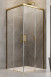 Radaway Idea Gold KDD kabina prostokątna 110x70 drzwi przesuwne złoty przeźroczyste Easy Clean 387063-09-01L + 387065-09-01R