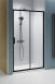 Radaway Premium Pro Black DWJ drzwi wnękowe przesuwne 160 cm prawe czarny przeźroczyste Easy Clean 1014160-54-01R