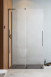 Radaway Furo SL Brushed GunMetal kabina typu Walk-In ścianka suwana 90 cm lewa gunmetal szczotkowany przeźroczyste Easy Clean 10306488-92-01L + 10110444-01-01