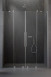 Radaway Furo Brushed Nickel DWD drzwi wnękowe dwuczęściowe przesuwne 200 cm nikiel szczotkowany przeźroczyste Easy Clean 10108538-91-01 + 10111492-01-01