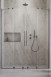 Radaway Furo Brushed GunMetal DWD drzwi wnękowe dwuczęściowe przesuwne 130 cm gunmetal szczotkowany przeźroczyste Easy Clean 10108363-92-01 + 10111317-01-01